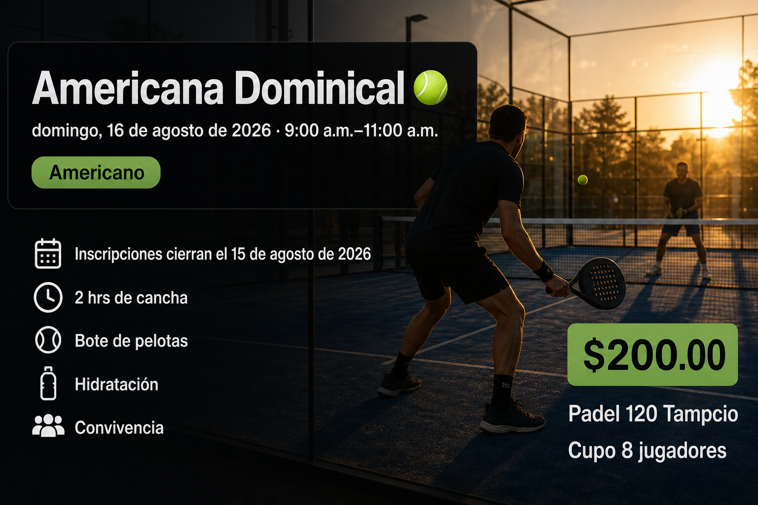 Imagen de portada de Americana Dominical 🎾